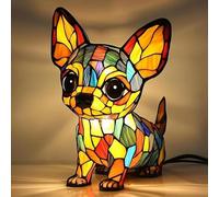 FkYstrix Lampe Corgi - mignon Chien Lumière de nuit,3D Imprimé LED Art Lumière nocturne pour Enfants et adultes,USB,Lumière chaude,Décor de chambre,bureau,Amateurs de chiens, Chihuahua 2