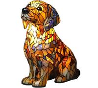 FkYstrix USB 3D Mignon Pet Lampes de Table Accueil Chambre Décoration Cadeaux Nouveau Chien Chat Série Côte-lit Lampes résine Tableau Lumière de Nuit, Golden Retriever