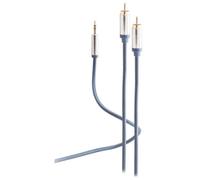 [FL31-32131] shiverpeaks Cordon audio FLEXLINE, 2x fiche RCA-jack 3,5 mm