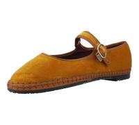 FLABELUS Antonia Mary Jane Velvet Couleur is Black Combined with Black Piping., Citronier, 41 EU