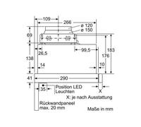 Flachschirmhaube - SIEMENS - LI64LB531 - LED - Intensivstufe - silbermetallic