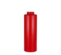 Flacon à sauce 500 ml, plastique LDPE, rouge, ouverture : 38/400
