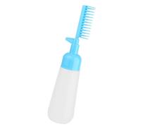 Flacon applicateur 2 en 1 pour teinture de cheveux avec peigne à racines, pinceau applicateur d'huile capillaire