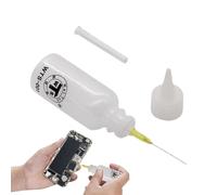 Flacon applicateur à pointe aiguille de précision - Bouteille à presser à buse fine pour colle, peinture, liquides artisanaux, récipient souple rechargeable avec bouchon sécurisé, idéal pour les arts