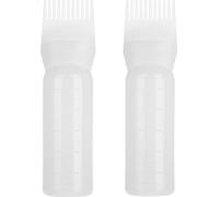 Flacon applicateur d'huile capillaire 160 ml Blanc 2 pièces