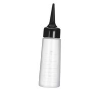 Flacon Applicateur Vide Cheveux 250ml en Plastique, Embout Biseauté | Transparent, Blanc, Usage Salon, pour Couleur, Soin Cuir Chevelu, Application et Après-shampoing
