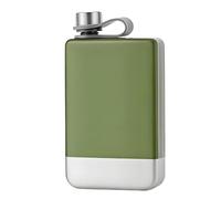 Flacon carré en acier inoxydable de 9OZ, bouteille d ' alcool de poche pour le Camping et la randonnée avec bouchon à vis étanche, hanche carrée
