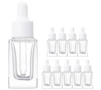Flacon Compte-gouttes 15ml D'huile Essentielle 10 Pièces | Contrôle Précis des Gouttes, Bouchon à Fermeture, Format Portable, Usage Parfum DIY et Huile Essentielle