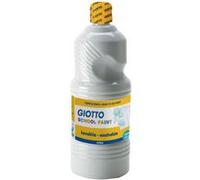 Flacon de 1 Litre de gouache liquide lavable Giotto. Coloris blanc Blanc G