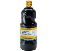 Flacon de 1 Litre de gouache liquide lavable Giotto. Coloris noir Noir G