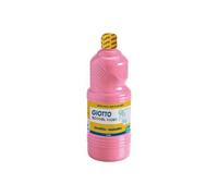 GIOTTO Flacon d'1 litre de gouache liquide de couleur rose ultra lavable