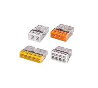 Flacon de 100 mini bornes de connexion automatique 2, 3, 5 et 8 fils S2273