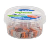 Flacon de 50 mini bornes 3 fils S2273 WAGO