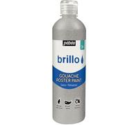 Flacon de 500 ml de gouache brillante PEBEO brillo argent