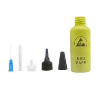 Flacon de 65 ml d'alcool liquide pour solvant de colophane, flacon adhésif avec aiguille de distribution pour colles, réparation électronique, solvant, conteneur de solvant