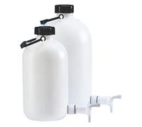 Flacon de conservation Vitlab®, PE-HD, avec robinet, col étroit, 5 l