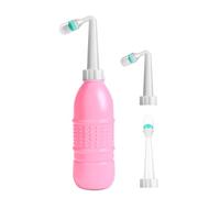 Flacon de douche féminin - Nettoyant portable 400 ml, LDPE EVA Soft Squeeze, système d'hygiène doux avec buses réutilisables | Outil manuel de soins personnels pour les voyages à domicile et la récupé
