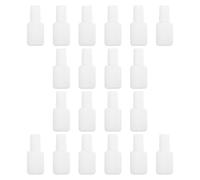 Flacon de Gel pour Ongles Réutilisable 10ml Abs, Lot de 20 Pièces | Blanc, Format Diy, pour Ajouter des Paillettes et Créer de Nouvelles Couleurs