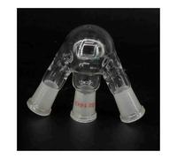 Flacon de laboratoire à fond rond en verre GG17 à 3 cols, 25 ml, 14/23, avec joint central