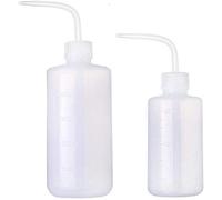 Flacon de lavage 500 ml et 250 ml à goulot étroit en plastique pour laboratoire, médical, anti-déversement, arrosoir