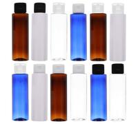 Flacon de Lotion de Voyage 100ml PET à Clapet, Usage Quotidien | Contenant Vide pour Crème, Ouverture Facile, Transport Simple, Garde les Cosmétiques Propres, Lot 1