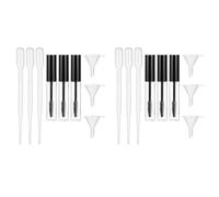 Flacon de Maquillage Vide 10ml en Abs, Tube Transparent Rechargeable | Kit Cosmétique Léger, Application Uniforme du Mascara, avec Entonnoir et Pipette, Usage Maquillage