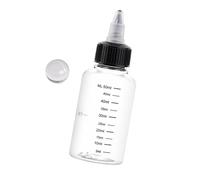 Flacon de mélange de peinture avec échelle Plusieurs tailles 30 ml 50 ml 100 ml 230 ml Bec rotatif pour amateurs et artistes