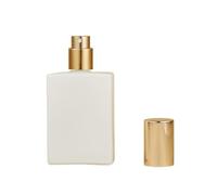 Flacon de parfum carré en verre à vis de 30 ml, emballage cosmétique, flacons vides pouvant être remplis dans des flacons de parfum(WHITE)