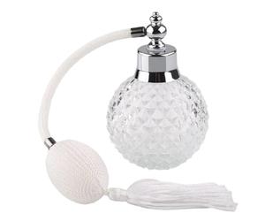 Flacon de parfum en cristal Vintage blanc 100ml, atomiseur à Long jet, rechargeable, verre, cadeau for dame Pour Parfum