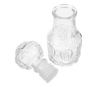 Flacon de Parfum Miniature Vintage en Verre Transparent, Petit Goulot | Décor Rétro Classique, Usage pour Huiles Essentielles et Fragrance, Photo de Mariage, Charme Visuel