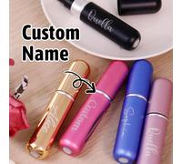 Flacon de parfum personnalisé, flacon de parfum de voyage mini rechargeable personnalisé, récipient de liquide portable, cadeaux pour la fête de mariage et les demoiselles d'honneur, accessoires de vo
