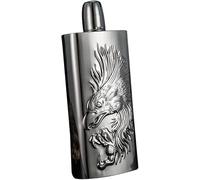 Flacon de poche en acier inoxydable, Flasque et entonnoir de 340 ml en acier inoxydable classique argenté - Coffret cadeau for whisky pêche, ensemble vin, flacon, transport vodka, plat