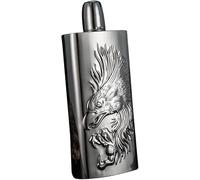 Flacon de poche en acier inoxydable, Flasque et entonnoir de 340 ml en acier inoxydable classique argenté - Coffret cadeau for whisky pêche, ensemble vin, flacon, transport vodka, plat
