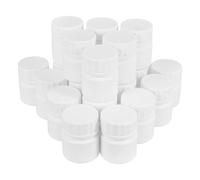 Flacon de Réactif 20 Pièces 30ml en Plastique Blanc à Vis