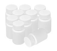 Flacon de Réactif 50ml Blanc en Hdpe, Lot de 20, Bouchon à Vis