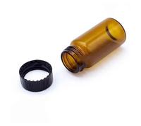 Flacon de réactif en verre brun à bouchon à vis de 2 à 100 ml for expériences(40ml 20pcs)