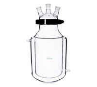 Flacon de réaction de laboratoire à double enveloppe à trois ou quatre ouvertures(1000mL29x24x24)