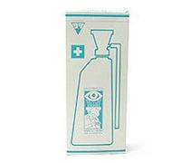 Flacon de rinçage oculaire Brinkmann 620 ml Barikos contenant un liquide stérile Bouteilles