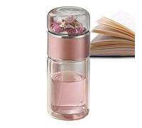 Flacon de tisane - isolé avec filtre, récipient de perfusion de rétention de chaleur à double paroi | de séparation des fleurs à feuilles lâches pour la portabilité du risto