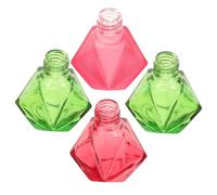 Flacon de Vernis à Ongles Vide en Verre 4Pcs Rechargeable Petit Flacon pour Cosmétiques Voyage Pinceau
