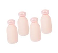 Flacon de Voyage 100ml en Pe Rose, Lot de 4, Réutilisable
