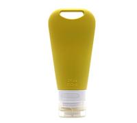 Flacon de voyage de 90 ml pour articles de toilette en silicone anti-fuite pour distribution de shampooing, après-shampooing, lotion, Curcuma