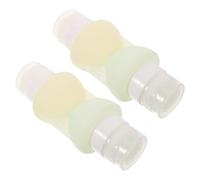 Flacon de Voyage Double Compartiment 90ml 2 Pièces | Format Compact, Remplissage Facile, Grip Sûr, Usage Hôtel et Déplacement, Codification Couleur, Prêt Cabine