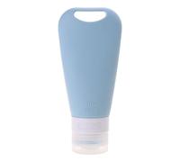 Flacon de voyage en silicone pour articles de toilette - 90 ml - Anti-fuite - Pour shampooing, après-shampooing, lotion, bleu clair, Beauté de masse