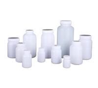 Flacon d'échantillon en plastique à large ouverture 50 mL - 2000 mL, flacon de réactif en PEHD for laboratoire (noir 500 mL, lot de 10)(Bigger 1000mL 2pcs)