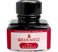 Flacon D'encre À Écrire Pour Stylo-Plumes Et Stylos Roller-30 Ml-Rouge-Moulin Rouge