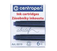 Flacon d'encre Centropen, bleu, 6 pièces