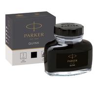 Parker – Flacon d'encre pour stylo plume QUINK – Encre noire – 57 ml
