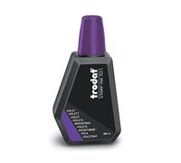 Flacon d'encre Violette Trodat 7011E pour recharger les tampons encreurs - 28 ml, encre à base d'eau pour marquer les documents - empreintes nettes et propres - bouchon refermable