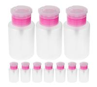 Flacon Distributeur à Pompe 150ml en Plastique Rose, 10 Pièces